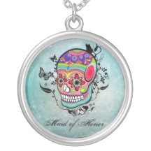 Collar del cráneo MOH del azúcar del tatuaje