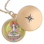 Collar redondo del Locket - Tara blanco - final de