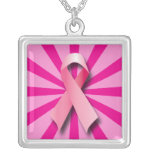 Collar rosado de la cinta del cáncer de pecho