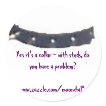Collar, Yes it's a collar - with studs, do you ... stickers