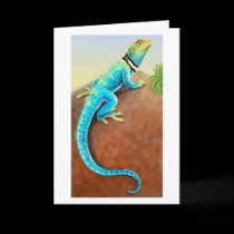Collared Lizard Card