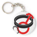 Collared male symbol. key chains