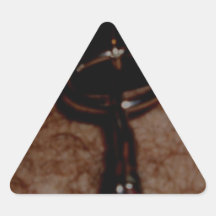 COLLARED TRIANGLE STICKER