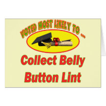 Collect Belly Button Lint Card
