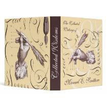 Collected Writings - Antique Calligraphy Notebook Vinyl Binder