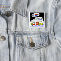 Collectible Laftovers USA Cartoon Button by Swisstoons Collectible Laftovers USA Cartoon Button