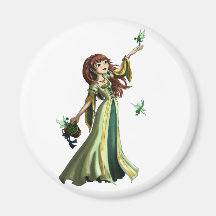 Collecting Shammrocks Fridge Magnet