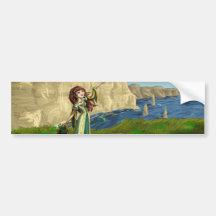 Collecting Shamrocks Bumper Sticker