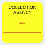 COLLECTION AGENCY Collections Sticker