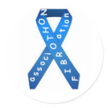 collection blue ribbon fibrothon round stickers