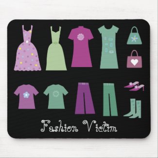 Collection of Clothes Fashion Victim Mousepad mousepad