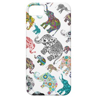 Collection Of Elephant In A Random Pattern iPhone 5 Covers