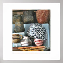 Collection of Native American Pottery poster