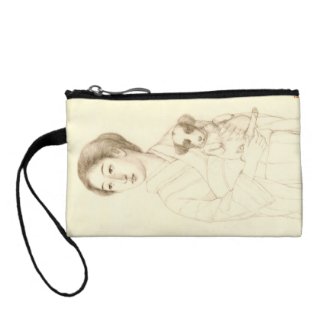 Collection of Sketches of Beauties, Graphite art Change Purses