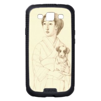 Collection of Sketches of Beauties, Graphite art Galaxy SIII Case