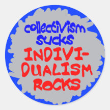 Collectivism Sucks Stickers