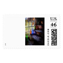 Collector - A collection of bottles Stamp