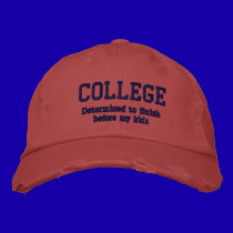 COLLEGE embroidered hats