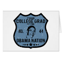 College Grad Obama Nation Card