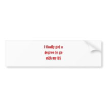 College Graduation Bumper Stickers
