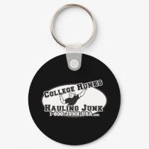 College Hunks Hauling Junk Black and White keychains by collegehunks College Hunks Hauling Junk Black and White keychains