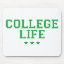College Life - Green mousepads