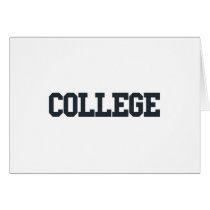 College Logo Greeting Card