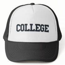 College Logo Mesh Hats