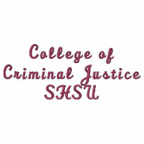 College of Criminal Justice SHSU embroidered shirts
