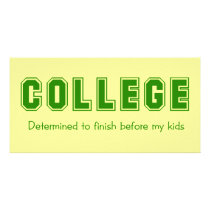 College Custom Photo Card