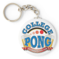 College Pong Tournaments keychain