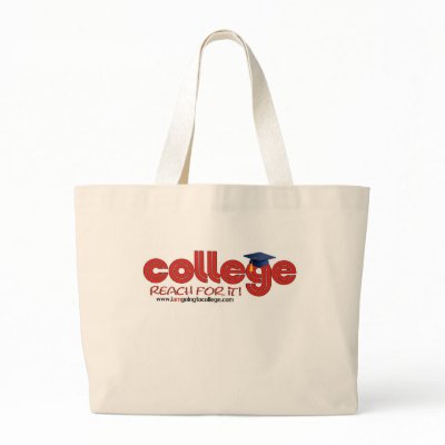 College: Reach For It Canvas Bag by 4caplin