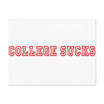 College Sucks Postcard