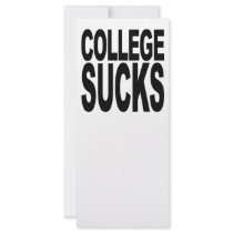 College Sucks rack cards