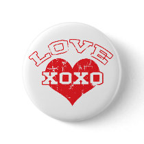 Collegiate Love Valentine's Day buttons