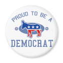 Collegiate Proud Democrat magnets