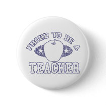 Collegiate Proud Teacher Button buttons