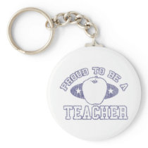 Collegiate Proud Teacher Keychain