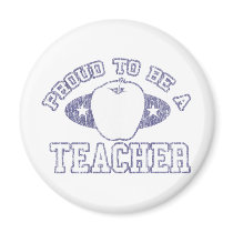 Collegiate Proud Teacher Magnet magnets