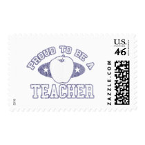 Collegiate Proud Teacher Postage Stamp stamps