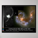 Colliding Galaxies Hubble Telescope Poster