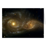 Colliding Galaxies NGC 2207 IC 2163 by the Hubble Greeting Cards