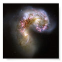 Colliding galaxies posters