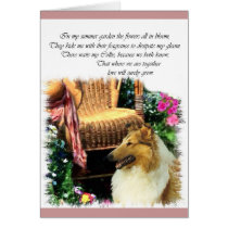 Collie Art Gifts Rough Sable Card