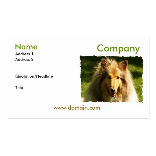 Collie Business Card