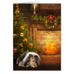 Collie Christmas Greeting Card