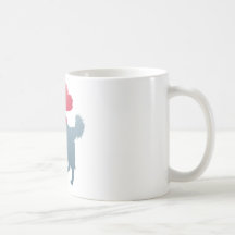 Collie escocés taza de café