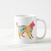Collie escocés taza de café