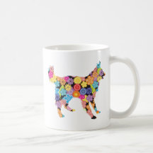 Collie escocés taza de café