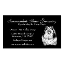 Collie Head Study Art Business Cards business cards